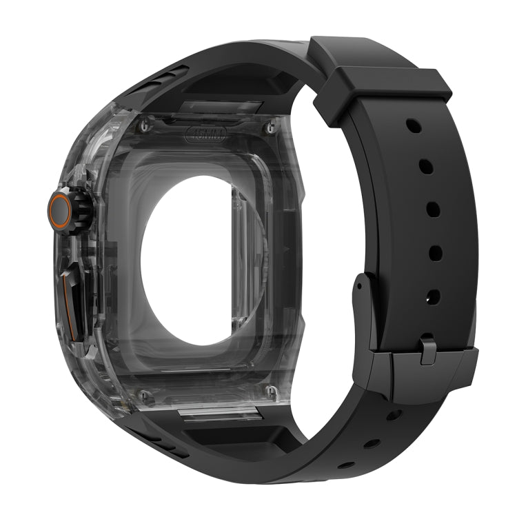 For Apple Watch Series 5 44mm Modified PC Hybrid TPU Watch Case Band(Black Clear Black) - free shipping - PMc TechLife - Order now!