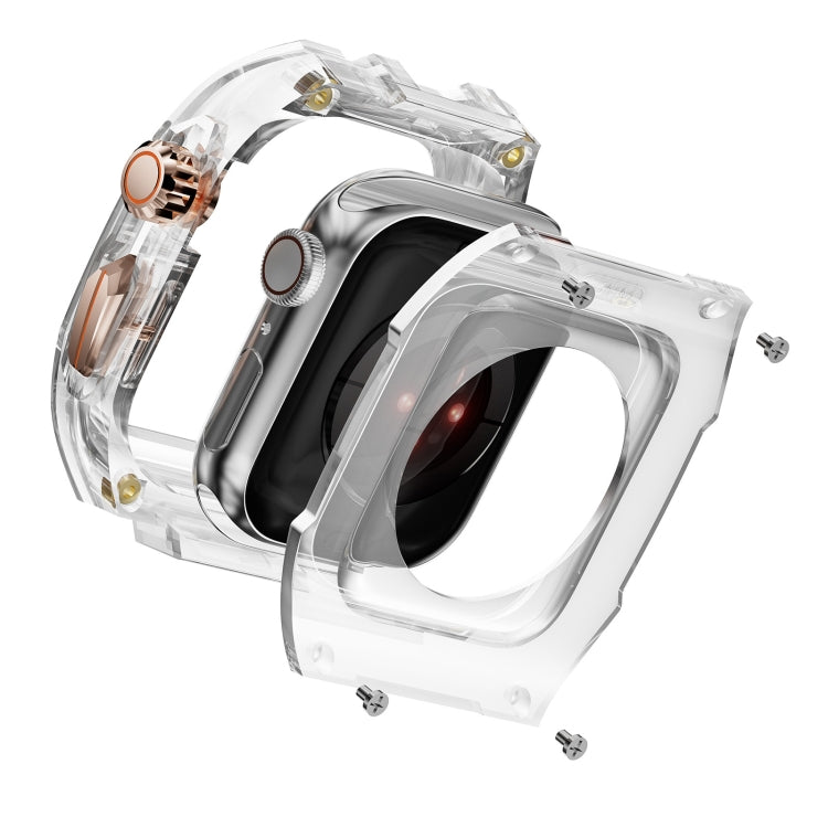 For Apple Watch Series 9 45mm Modified PC Hybrid TPU Watch Case Band(Starlight Transparent) - free shipping - PMc TechLife - Order now!