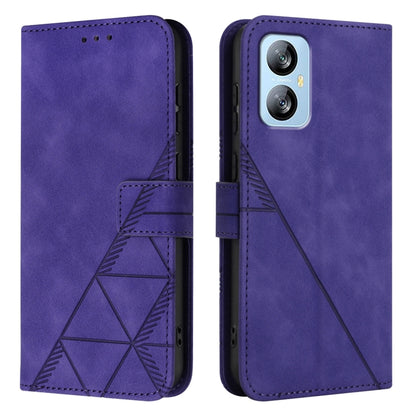 For Blackview A52 Crossbody 3D Embossed Flip Leather Phone Case(Purple) - More Brand by PMC Jewellery | Online Shopping South Africa | PMC Jewellery | Buy Now Pay Later Mobicred