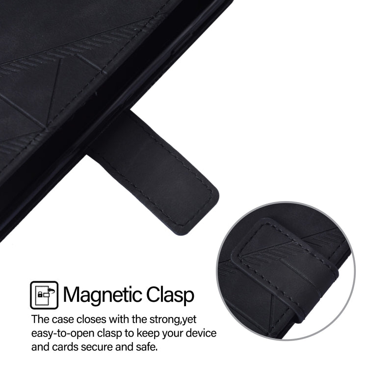 For Blackview A53 Crossbody 3D Embossed Flip Leather Phone Case(Black) - More Brand by PMC TechLife | Online Shopping South Africa | PMC TechLife | Buy Now Pay Later Mobicred