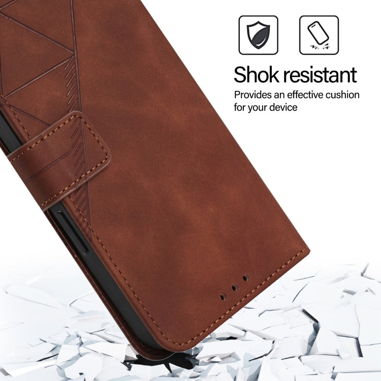 For Blackview Color 8 Crossbody 3D Embossed Flip Leather Phone Case(Brown) - More Brand by PMC TechLife | Online Shopping South Africa | PMC TechLife | Buy Now Pay Later Mobicred