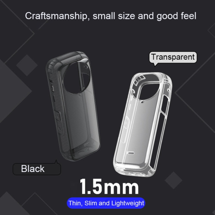 For Insta360 X4 Clear 1.5mm Soft TPU Protective Case With Neck Strap(Transperant) - Case & Bags by PMC TechLife | Online Shopping South Africa | PMC TechLife | Buy Now Pay Later Mobicred