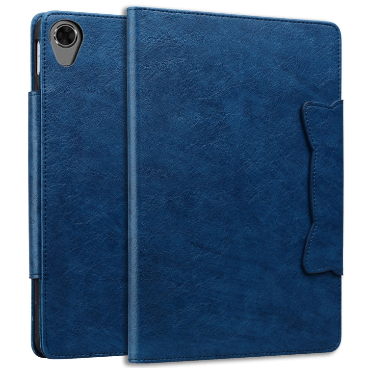 For Lenovo Tab M8 Cat Buckle Leather Tablet Case(Royal Blue) - Lenovo by PMC TechLife | Online Shopping South Africa | PMC TechLife | Buy Now Pay Later Mobicred