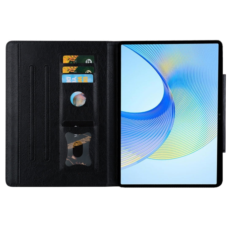 For Lenovo Tab K11 Plus / M11 Plus  Cat Buckle Leather Tablet Case(Black) - Lenovo by PMC TechLife | Online Shopping South Africa | PMC TechLife | Buy Now Pay Later Mobicred