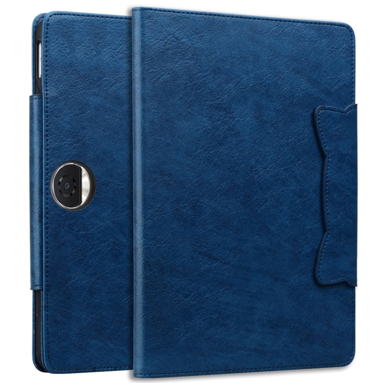 For Honor Pad 9 Cat Buckle Leather Tablet Case(Royal Blue) - Honor by PMC TechLife | Online Shopping South Africa | PMC TechLife | Buy Now Pay Later Mobicred