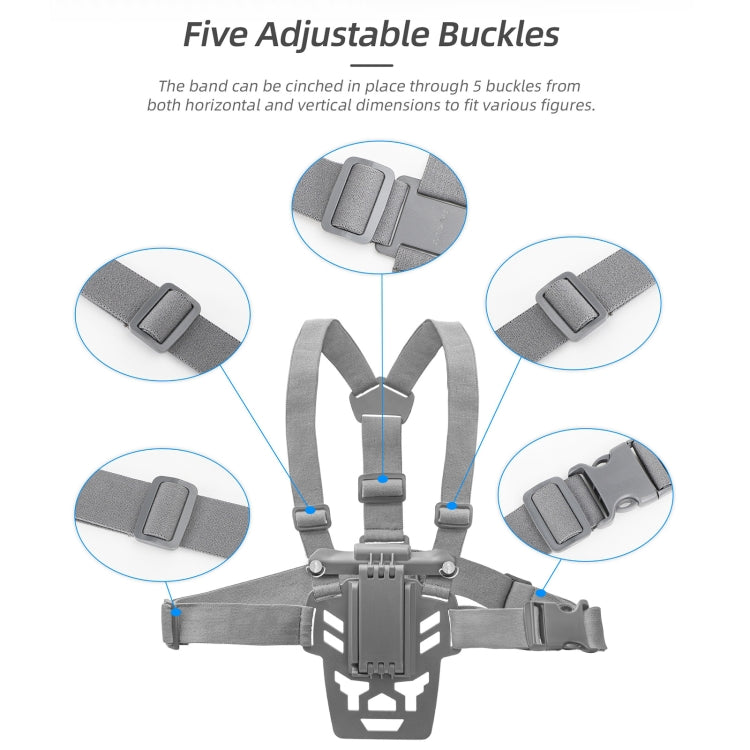 For DJI RC Pro Sunnylife Remote Control Waist Support Bracket Chest Strap(Grey) - free shipping - PMC TechLife - Order now!