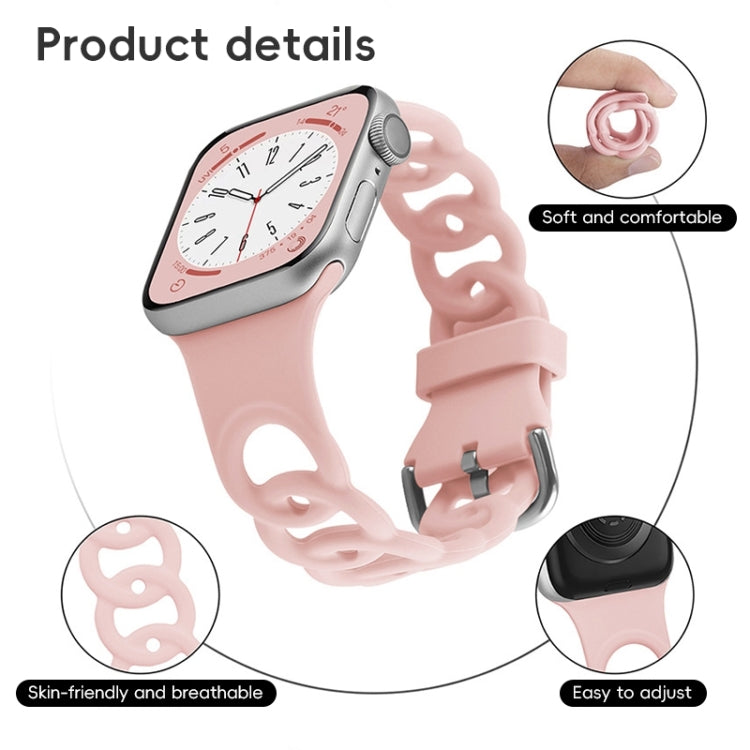 For Apple Watch Series 10 42mm Donut Hollow Silicone Watch Band(Starlight) - free shipping - PMc TechLife - Order now!