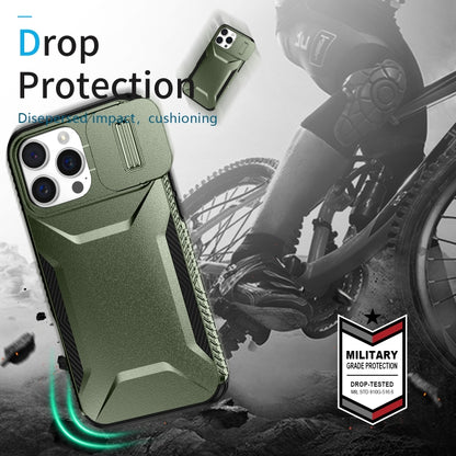 For iPhone 16 Pro Max Sliding Camshield Phone Case(Alpine Green) - iPhone 16 Pro Max Cases by PMC Jewellery | Online Shopping South Africa | PMC Jewellery | Buy Now Pay Later Mobicred