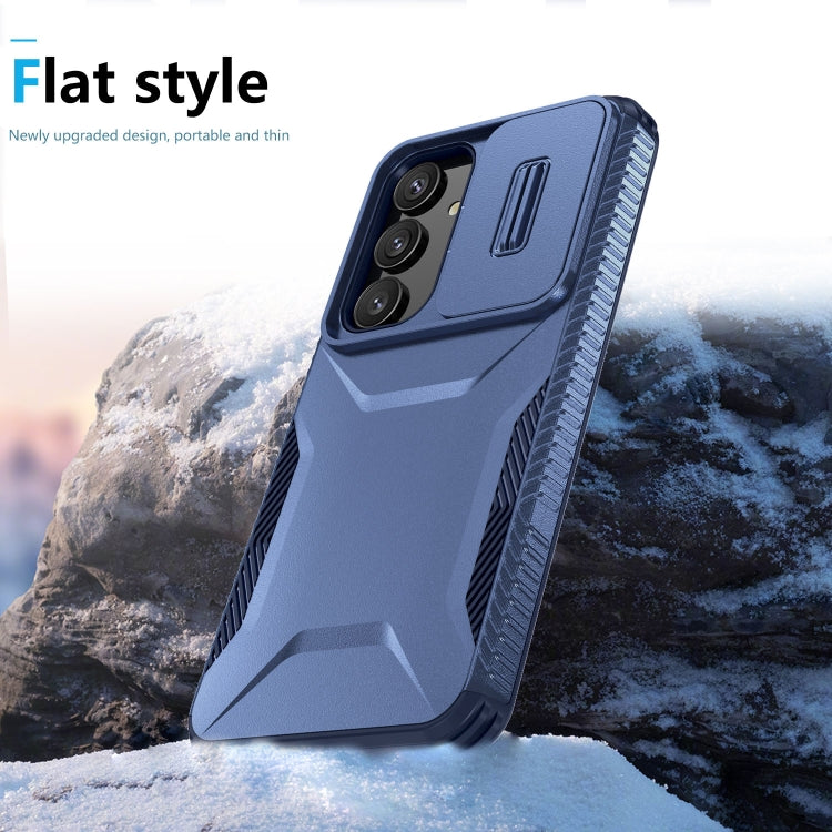 For Samsung Galaxy S25 5G / S24 5G Sliding Camshield Phone Case(Blue) - free shipping - PMC Jewellery - Order now!