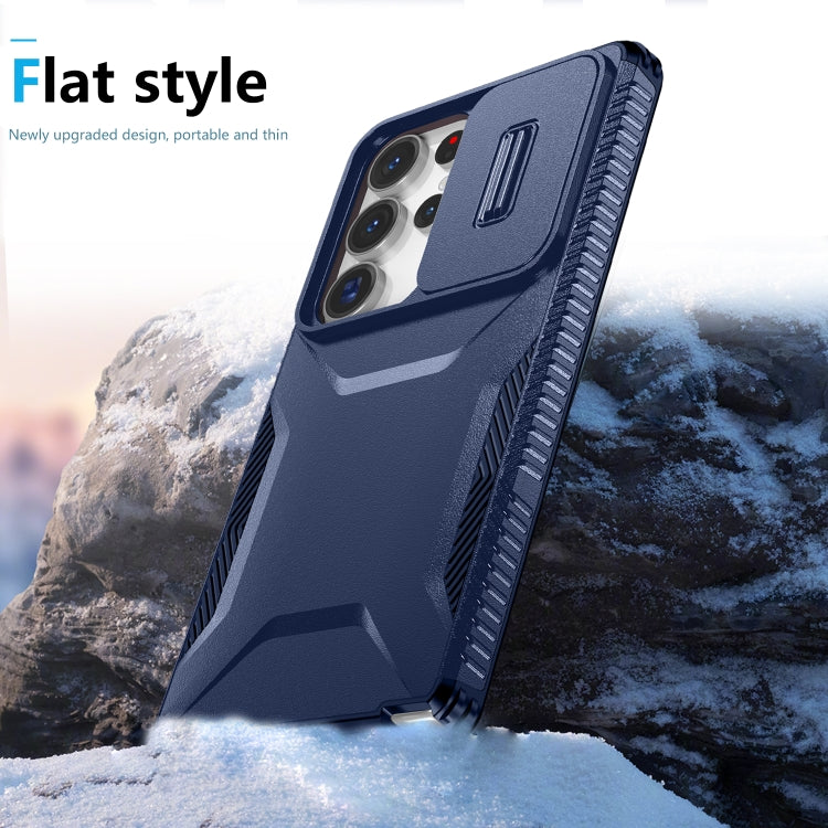 For Samsung Galaxy S25 Ultra 5G Sliding Camshield Phone Case(Blue) - Galaxy S25 Ultra 5G Cases by PMC Jewellery | Online Shopping South Africa | PMC Jewellery | Buy Now Pay Later Mobicred