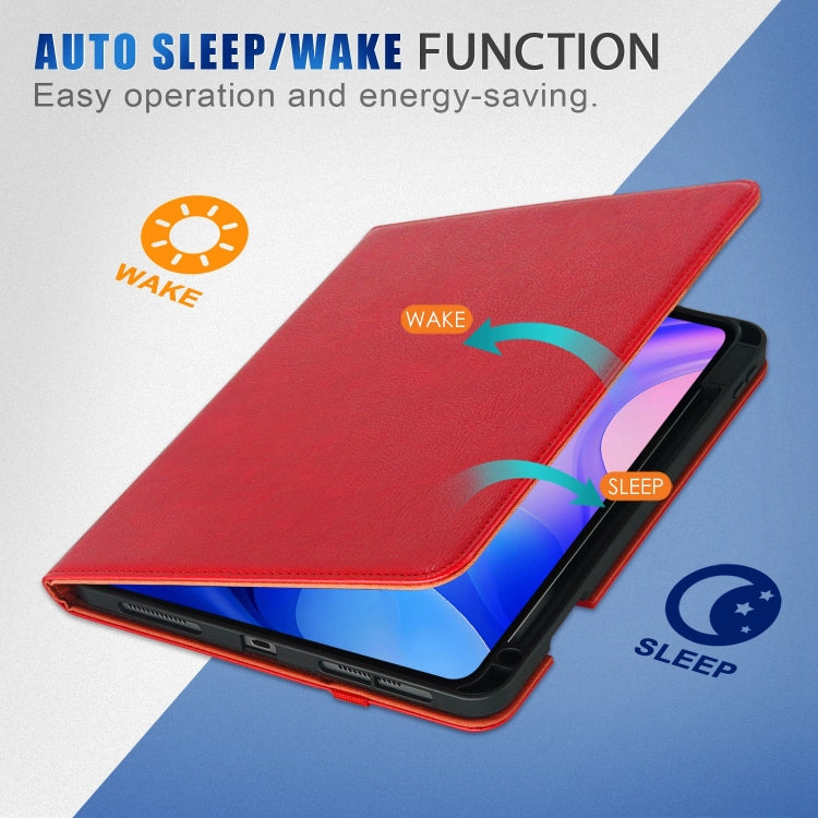 For iPad Air 11 2025 / 2024 Front Stand Smart TPU Leather Tablet Case(Red) - iPad Air 11 2025 / 2024 Cases by PMC TechLife | Online Shopping South Africa | PMC TechLife | Buy Now Pay Later Mobicred