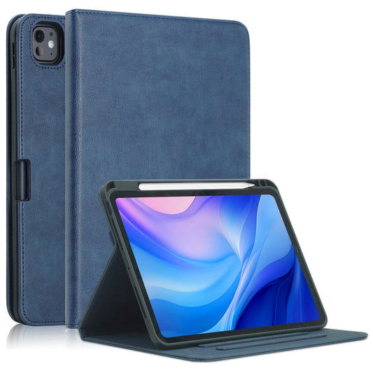 For iPad Pro 11 2024 Front Stand Smart TPU Leather Tablet Case(Dark Blue) - iPad Pro 11 2024 Cases by PMC Jewellery | Online Shopping South Africa | PMC Jewellery | Buy Now Pay Later Mobicred