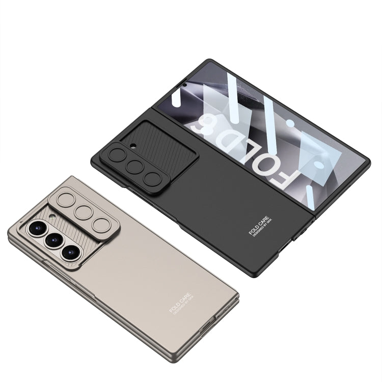 For Samsung Galaxy Z Fold6 GKK Integrated Ultra-thin Sliding Window Phone Case(Silver) - Galaxy Z Fold6 5G Cases by GKK | Online Shopping South Africa | PMC Jewellery | Buy Now Pay Later Mobicred