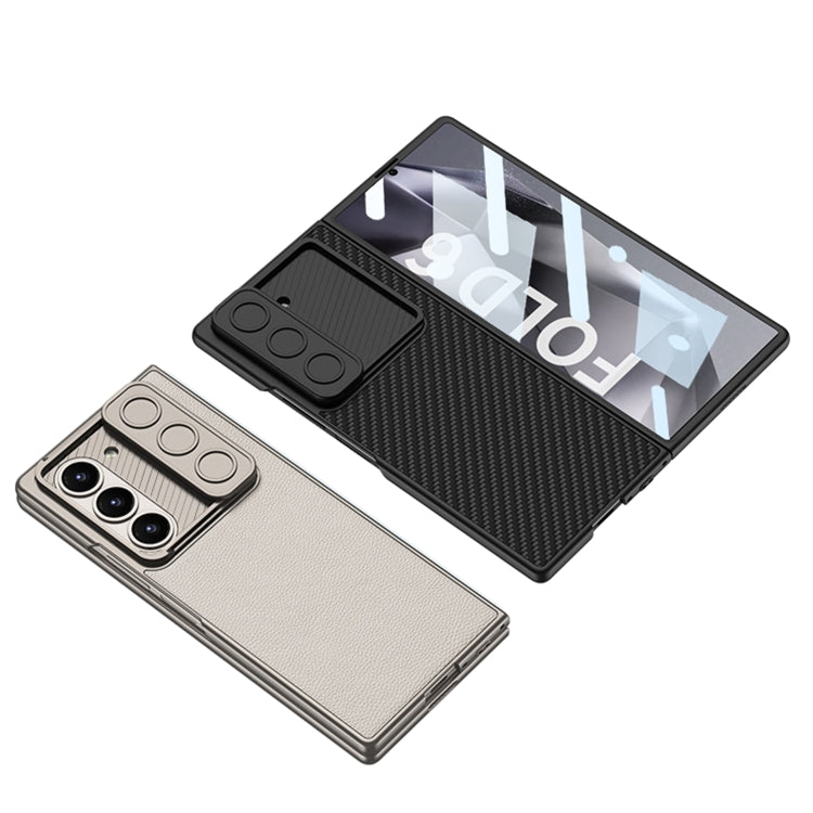 For Samsung Galaxy Z Fold6 GKK Integrated Ultra-thin Sliding Window Leather Phone Case(Titanium Gray) - Galaxy Z Fold6 5G Cases by GKK | Online Shopping South Africa | PMC Jewellery | Buy Now Pay Later Mobicred