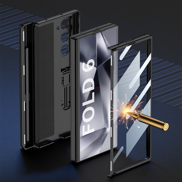 For Samsung Galaxy Z Fold6 GKK Integrated Magnetic Full Coverage Flip Phone Case with Pen Box, Not Included Pen(Green) - free shipping - PMC Jewellery - Order now!