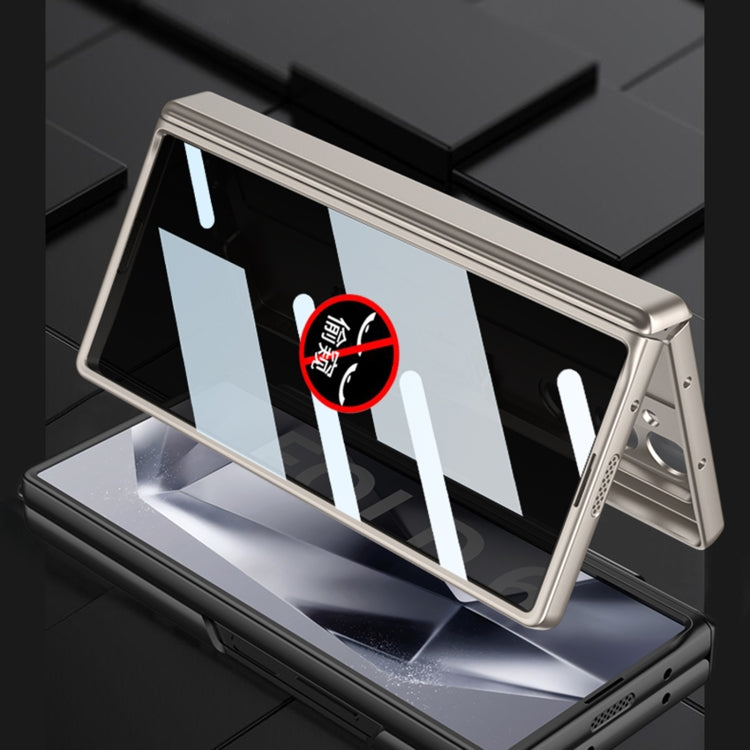For Samsung Galaxy Z Fold6 GKK Integrated Anti Peep Full Coverage Magnetic Fold Phone Case(Gold) - free shipping - PMC Jewellery - Order now!