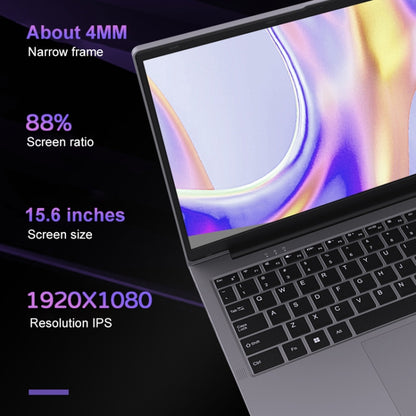 Jumper EZbook X8 15.6 inch Laptop, 16GB+512GB, Windows 11 Intel Alder Lake i5-12450H Octa Core(Grey) - Jumper by jumper | Online Shopping South Africa | PMC Jewellery | Buy Now Pay Later Mobicred