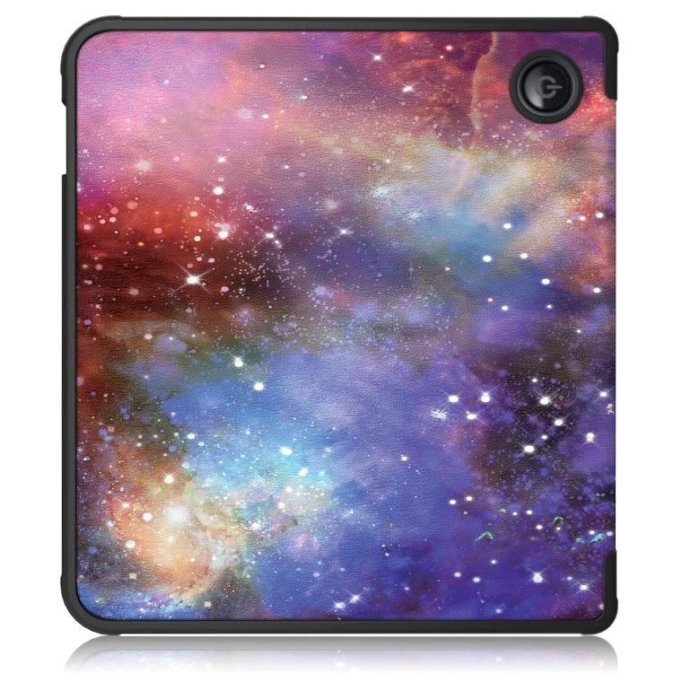 For Kobo Libra Colour 2024 Solid Color Deformation TPU Leather Smart Tablet Case(Milky Way) - Others by PMC Jewellery | Online Shopping South Africa | PMC Jewellery | Buy Now Pay Later Mobicred