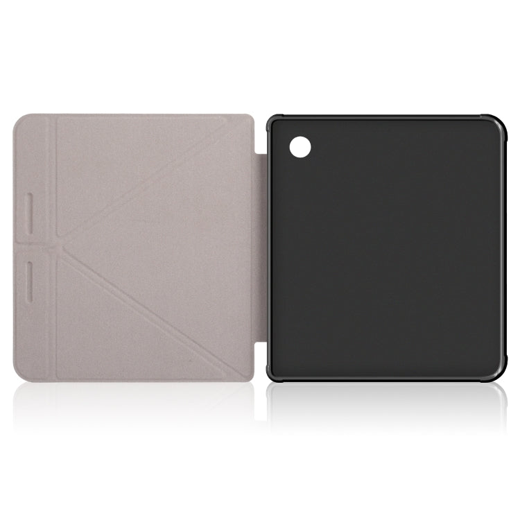 For Kobo Libra Colour 2024 Solid Color Deformation TPU Leather Smart Tablet Case(Milky Way) - Others by PMC Jewellery | Online Shopping South Africa | PMC Jewellery | Buy Now Pay Later Mobicred