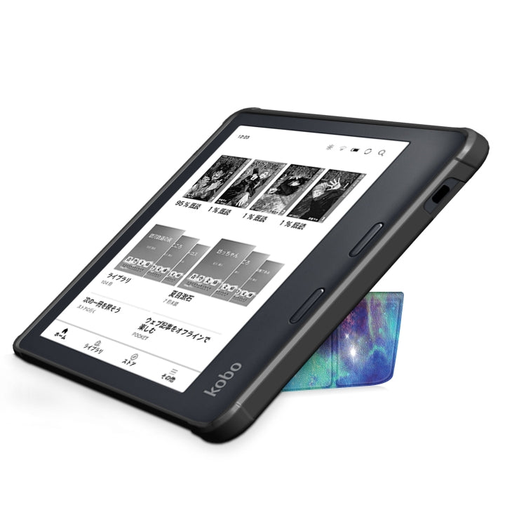 For Kobo Libra Colour 2024 Solid Color Deformation TPU Leather Smart Tablet Case(Milky Way) - Others by PMC Jewellery | Online Shopping South Africa | PMC Jewellery | Buy Now Pay Later Mobicred
