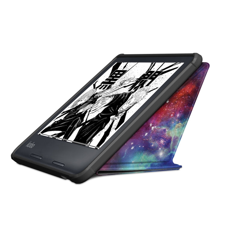 For Kobo Libra Colour 2024 Solid Color Deformation TPU Leather Smart Tablet Case(Milky Way) - Others by PMC Jewellery | Online Shopping South Africa | PMC Jewellery | Buy Now Pay Later Mobicred