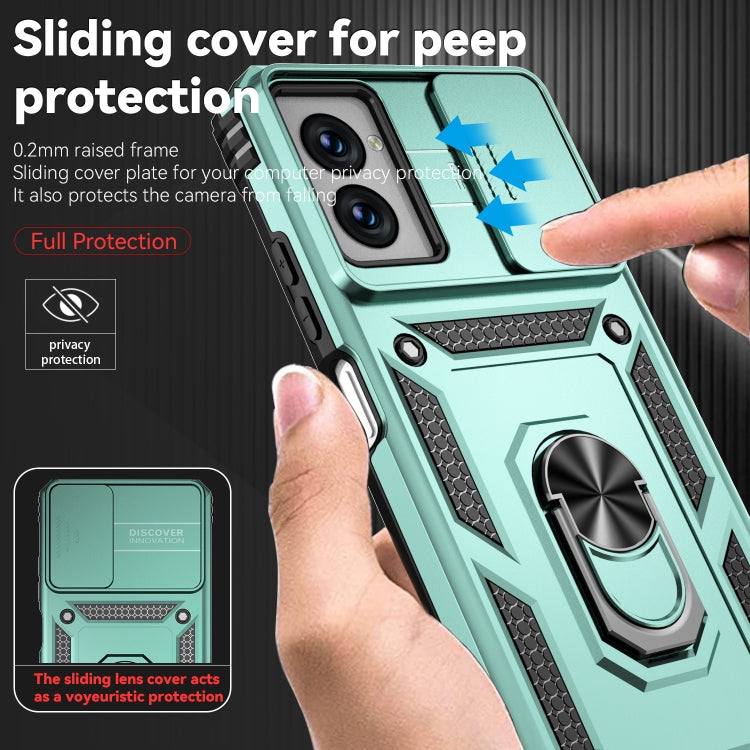 For Motorola Moto G Power 5G 2024 Sliding Camshield Holder Phone Case(Green) - Motorola Cases by PMC Jewellery | Online Shopping South Africa | PMC Jewellery | Buy Now Pay Later Mobicred