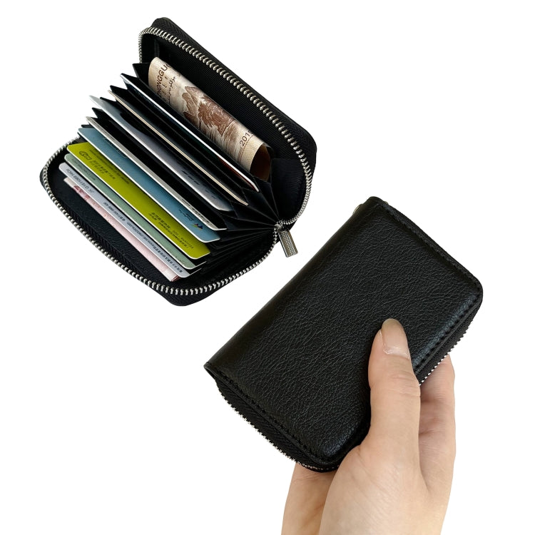 For Google Pixel 8 Pro Solid Color Zipper 11-Card Slots Bag Phone Case with Lanyard(Black) - Google Cases by PMC TechLife | Online Shopping South Africa | PMC TechLife | Buy Now Pay Later Mobicred