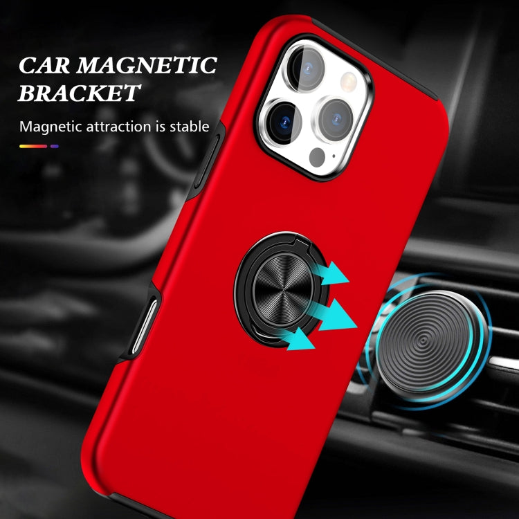 For iPhone 16 Plus Magnetic Ring Holder Phone Case(Red) - iPhone 16 Plus Cases by PMC TechLife | Online Shopping South Africa | PMC TechLife | Buy Now Pay Later Mobicred