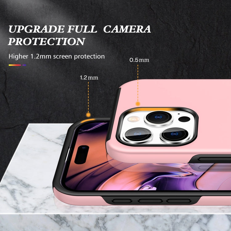 For iPhone 16 Pro Magnetic Ring Holder Phone Case(Rose Gold) - iPhone 16 Pro Cases by PMC TechLife | Online Shopping South Africa | PMC TechLife | Buy Now Pay Later Mobicred
