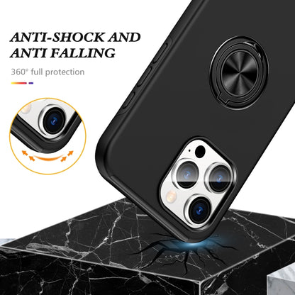 For iPhone 16 Pro Max Magnetic Ring Holder Phone Case(Black) - iPhone 16 Pro Max Cases by PMC Jewellery | Online Shopping South Africa | PMC Jewellery | Buy Now Pay Later Mobicred