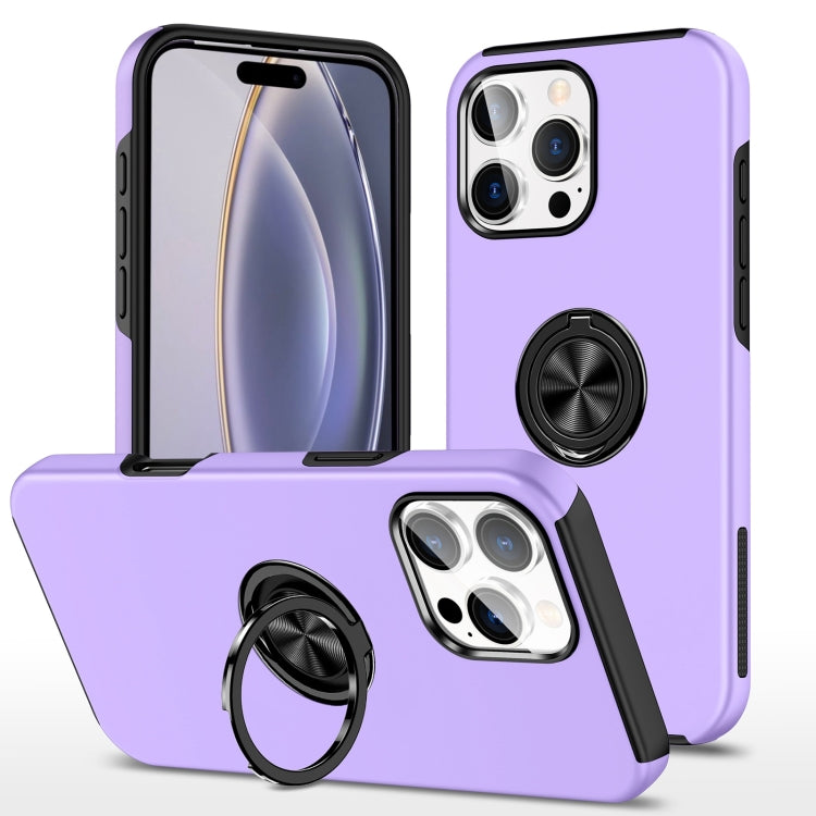 For iPhone 16 Pro Max Magnetic Ring Holder Phone Case(Purple) - iPhone 16 Pro Max Cases by PMC Jewellery | Online Shopping South Africa | PMC Jewellery | Buy Now Pay Later Mobicred