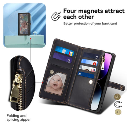 For Samsung Galaxy S24 FE 5G ESEBLE Star Series Lanyard Zipper Wallet RFID Leather Case(Black) - Galaxy S24 FE 5G Cases by ESEBLE | Online Shopping South Africa | PMC Jewellery | Buy Now Pay Later Mobicred