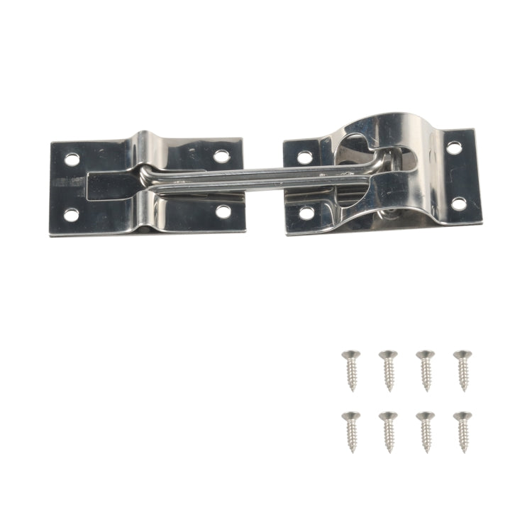 Vans / RVs / Trucks 4 inch Stainless Steel Door Hook with screws(Silver) - Booster Cable & Clip by PMC TechLife | Online Shopping South Africa | PMC TechLife | Buy Now Pay Later Mobicred