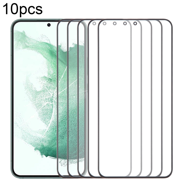 For Samsung Galaxy S22+ SM-S906B 10pcs Front Screen Outer Glass Lens with OCA Optically Clear Adhesive - Outer Glass Lens by PMC Jewellery | Online Shopping South Africa | PMC Jewellery | Buy Now Pay Later Mobicred