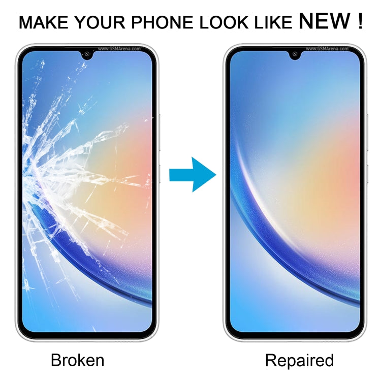 For Samsung Galaxy A34 5G SM-A346B 10pcs Front Screen Outer Glass Lens with OCA Optically Clear Adhesive - free shipping - PMc TechLife - Order now!