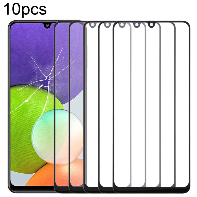 For Samsung Galaxy A22 4G SM-A225F 10pcs Front Screen Outer Glass Lens with OCA Optically Clear Adhesive - free shipping - PMc TechLife - Order now!