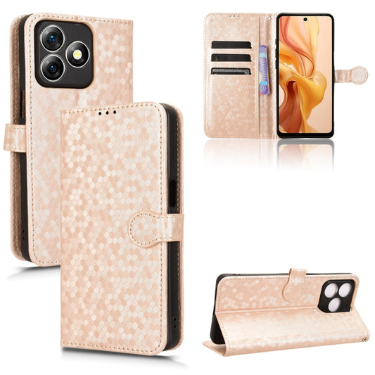 For Ulefone Note 18 Ultra Honeycomb Dot Texture Leather Phone Case(Gold) - Ulefone Cases by PMC Jewellery | Online Shopping South Africa | PMC Jewellery | Buy Now Pay Later Mobicred