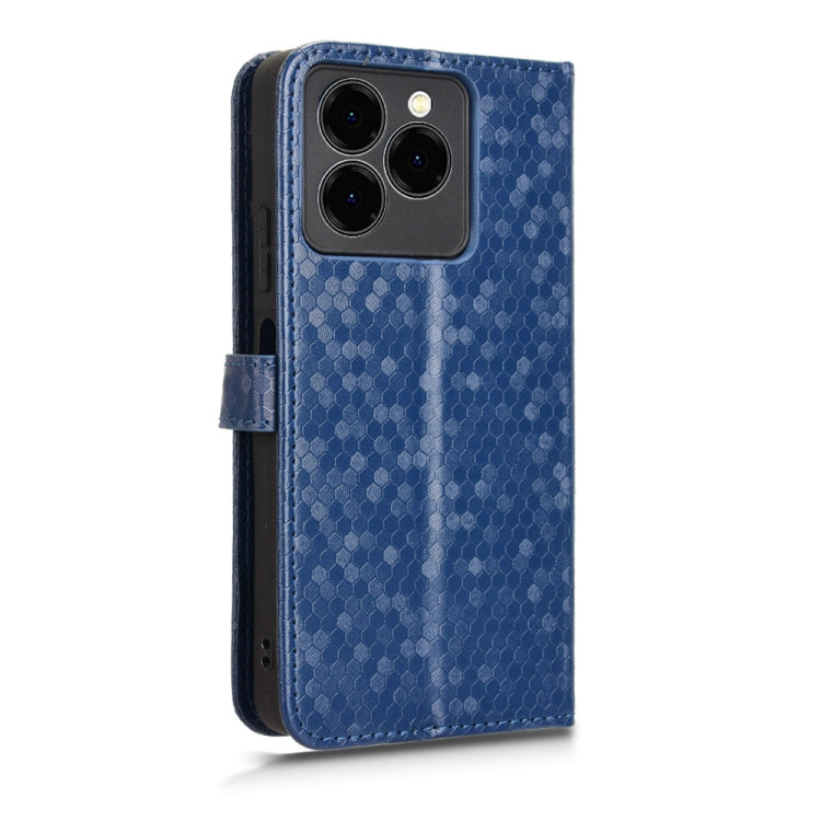 For Ulefone Note 20 Pro Honeycomb Dot Texture Leather Phone Case(Blue) - Ulefone Cases by PMC Jewellery | Online Shopping South Africa | PMC Jewellery | Buy Now Pay Later Mobicred