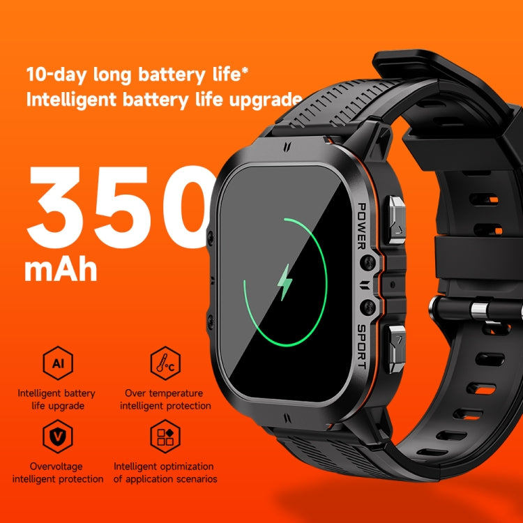 LEMFO C26 1.96 inch Sport Smart Watch, Support Bluetooth Call / Message Notification / Heart Rate / Blood Pressure Health Monitor(Blue) - Smart Watches by LEMFO | Online Shopping South Africa | PMC Jewellery | Buy Now Pay Later Mobicred