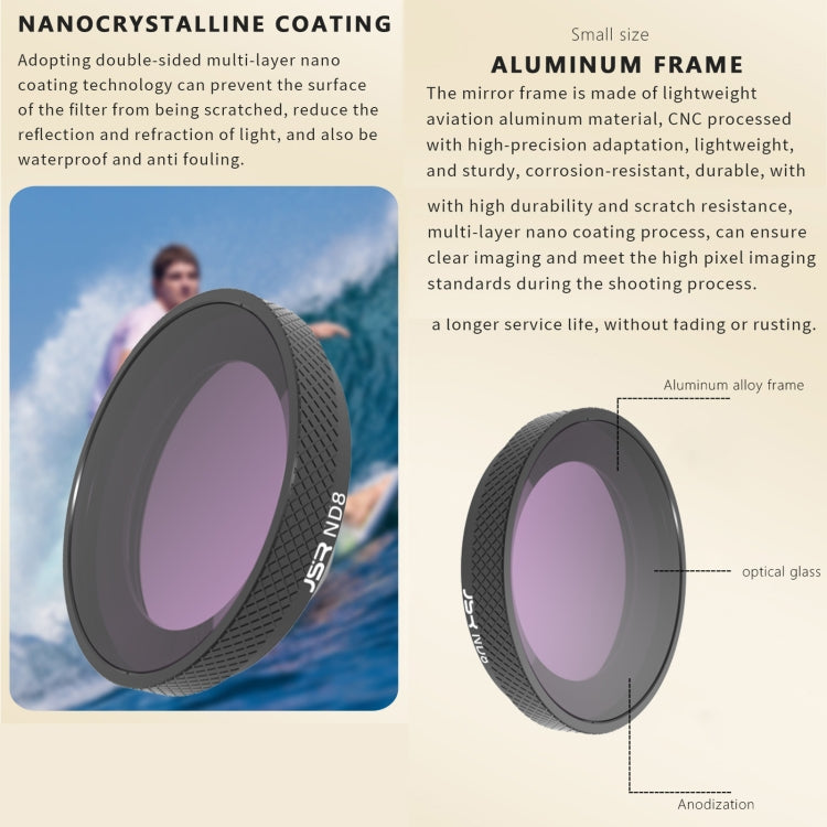 For Insta360 GO 3S JUNESTAR Camera Lens Filter, Filter:4 in 1 NDPL - free shipping - PMC TechLife - Order now!