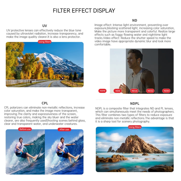 For Insta360 GO 3S JUNESTAR Camera Lens Filter, Filter:MCUV - Len Accessories by JSR | Online Shopping South Africa | PMC TechLife | Buy Now Pay Later Mobicred