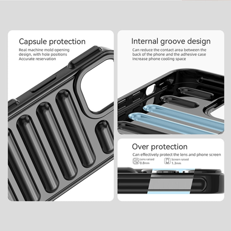 For iPhone 16e Capsule Series Candy Color TPU Phone Case(Blue) - iPhone 16e Cases by PMC TechLife | Online Shopping South Africa | PMC TechLife | Buy Now Pay Later Mobicred