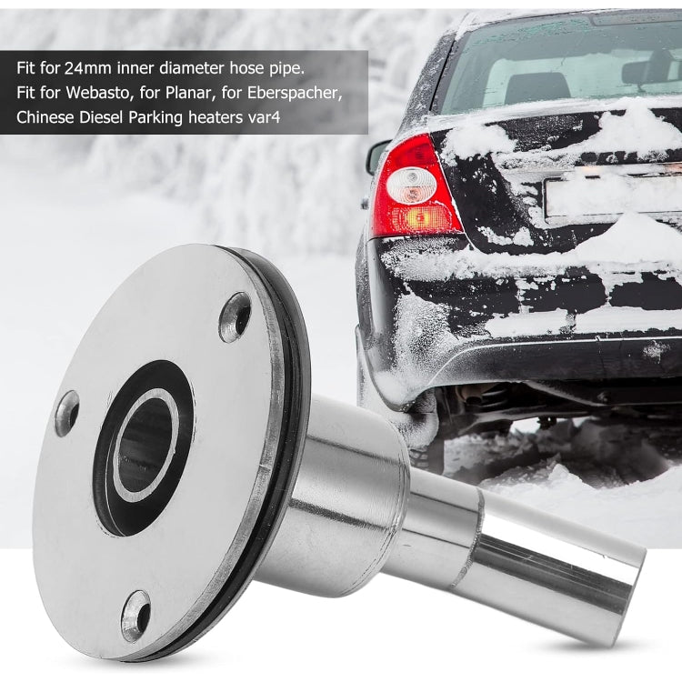 24mm Elbow Marine Parking Heater Stainless Steel Vent - Marine Accessories & Parts by PMC TechLife | Online Shopping South Africa | PMC TechLife | Buy Now Pay Later Mobicred