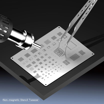 2UUL Non-magnetic Stainless Stencil Tweezers with Holes, Model:TW22 - Tweezers by 2UUL | Online Shopping South Africa | PMC Jewellery | Buy Now Pay Later Mobicred