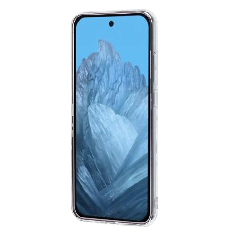 For Google Pixel 9 Pro Colored Drawing Pattern Transparent TPU Phone Case(Black Cat) - Google Cases by PMC TechLife | Online Shopping South Africa | PMC TechLife | Buy Now Pay Later Mobicred