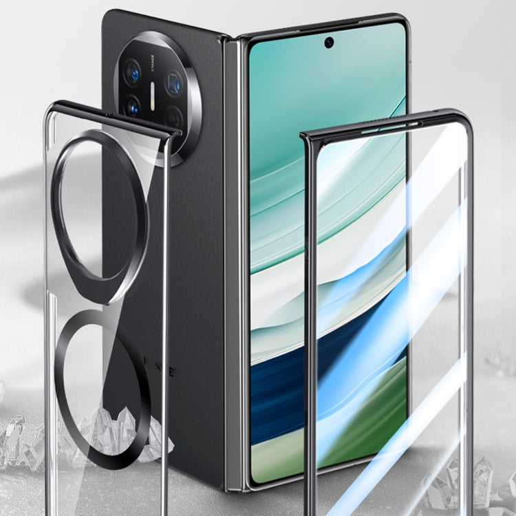 For Huawei Mate X5 Integrated MagSafe Metal Lens Holder PC Electroplating Phone Case(Gold) - Huawei Cases by PMC TechLife | Online Shopping South Africa | PMC TechLife | Buy Now Pay Later Mobicred