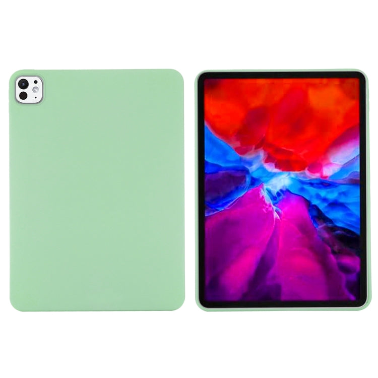 For iPad Pro 11 2024 Pure Color Liquid Silicone Shockproof Tablet Case(Green) - iPad Pro 11 2024 Cases by PMC Jewellery | Online Shopping South Africa | PMC Jewellery | Buy Now Pay Later Mobicred