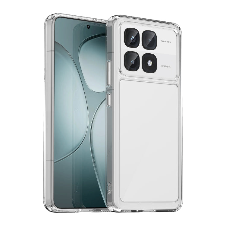 For Redmi K70 Ultra Colorful Series Acrylic Hybrid TPU Phone Case(Transparent) - Xiaomi Cases by PMC Jewellery | Online Shopping South Africa | PMC Jewellery | Buy Now Pay Later Mobicred