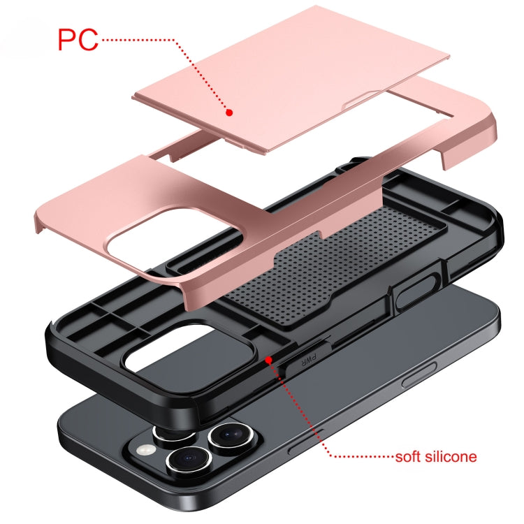 For iPhone 16 Shockproof Armor Phone Case with Card Slot(Blue) - free shipping - PMC TechLife - Order now!
