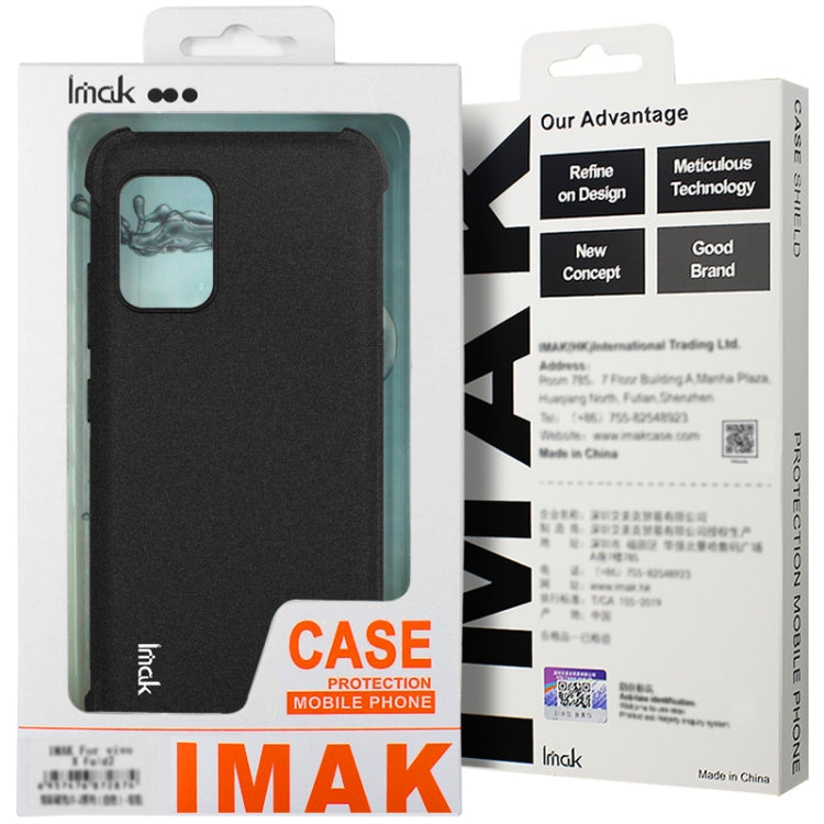 For HTC U24 Pro imak Shockproof Airbag TPU Phone Case(Matte Black) - HTC by imak | Online Shopping South Africa | PMC Jewellery | Buy Now Pay Later Mobicred